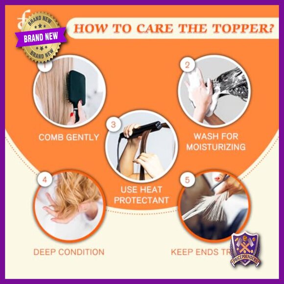 Human Hair Clip-In Topper 14 Inch Mono Top Base For Hair Loss main image 4
